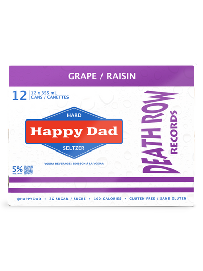 HAPPY DAD HARD SELTZER GRAPE 12CANS