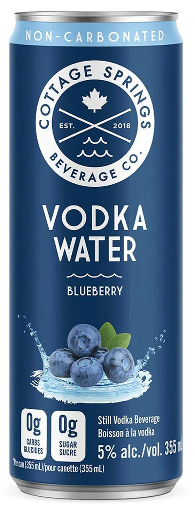 COTTAGE SPRINGS BLUEBERRY WATER 6CANS