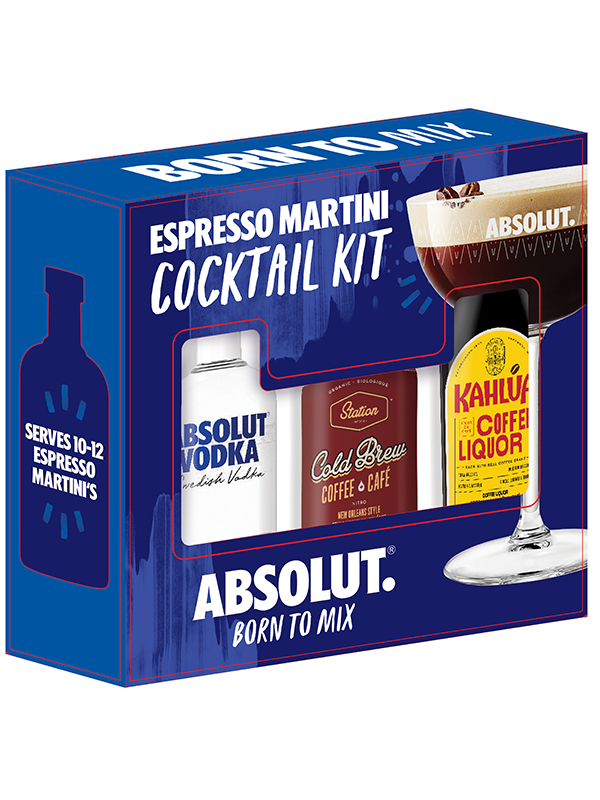 ABSOLUT X KAHLUA ESPRESSO MARTINI GIFT 2 x 375mL