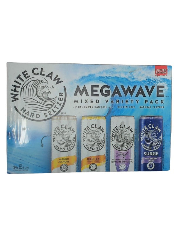 WHITE CLAW MEGAWAVE VARITY PACK 24CANS