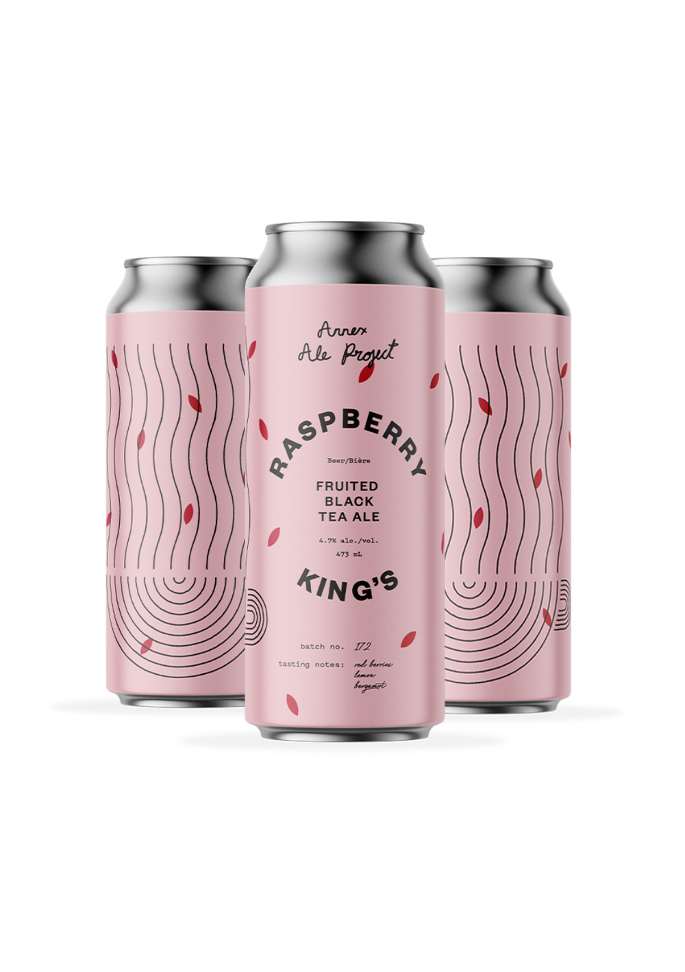 ANNEX: RASPBERRY KINGS FRUITED BLACK TEA 473ML 4CANS