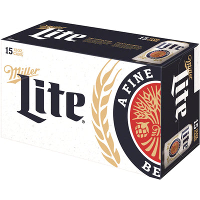 MILLER LITE 355mL 15CANS