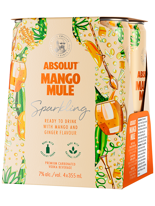 ABSOLUT MANGO MULE COCKTAIL 4CANS