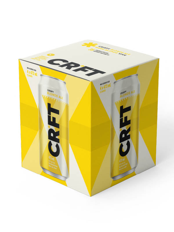CRFT BLONDE NON-ALCOHOLIC 473mL 4CANS