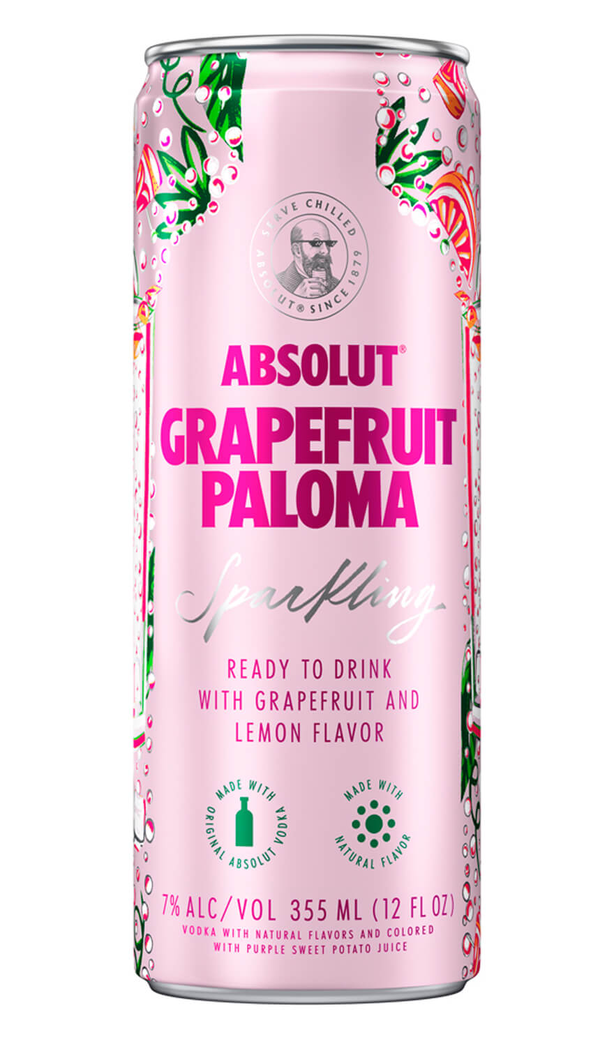 ABSOLUT GRAPEFRUIT PALOMA COCKTAIL 4CANS