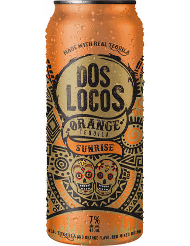 DOS LOCOS TEQUILA SUNRISE SINGLE 440mL 1CAN
