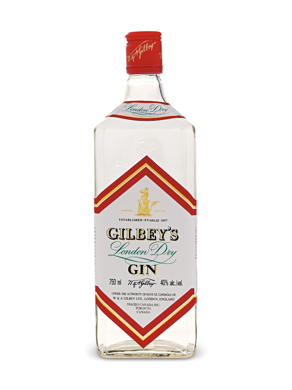 GILBEY'S LONDON DRY GIN 750mL