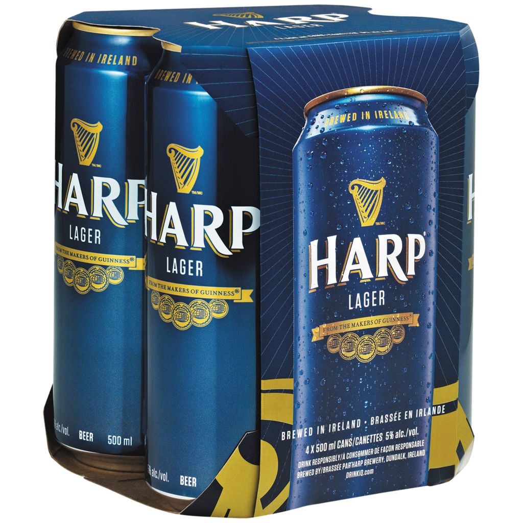 HARP LAGER 500mL 4CANS