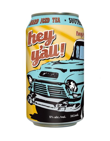 HEY Y'ALL SOUTHERN STYLE HARD ICED TEA 6CANS