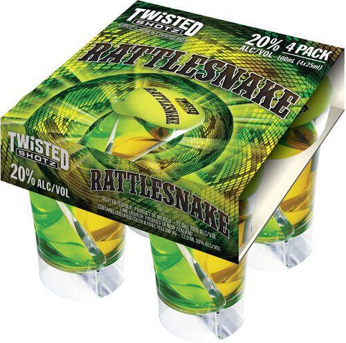 TWISTED SHOTZ RATTLESNAKE 4PACK