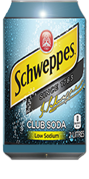SCHWEPPES CLUB SODA CAN 355ML