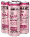 SMIRNOFF VODKA & SODA RASPBERRY ROSE 4CANS