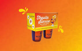 TEQUILA SUNRISE JELLY SPIN SHOTS 4PK