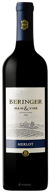 BERINGER MAIN & VINE MERLOT 750ML